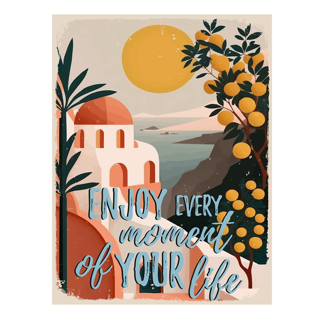 Placa decorativa metal "Enjoy"